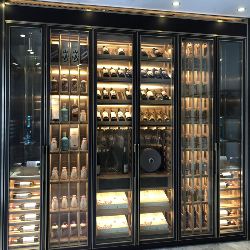 不銹鋼組合通鋪展示不銹鋼酒柜多種擺放方式 不銹鋼組合通鋪展示不銹鋼酒柜多種擺放方式